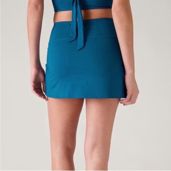 Athleta Tidal Swim Skirt in Blue Size Small - Picture 2 of 7